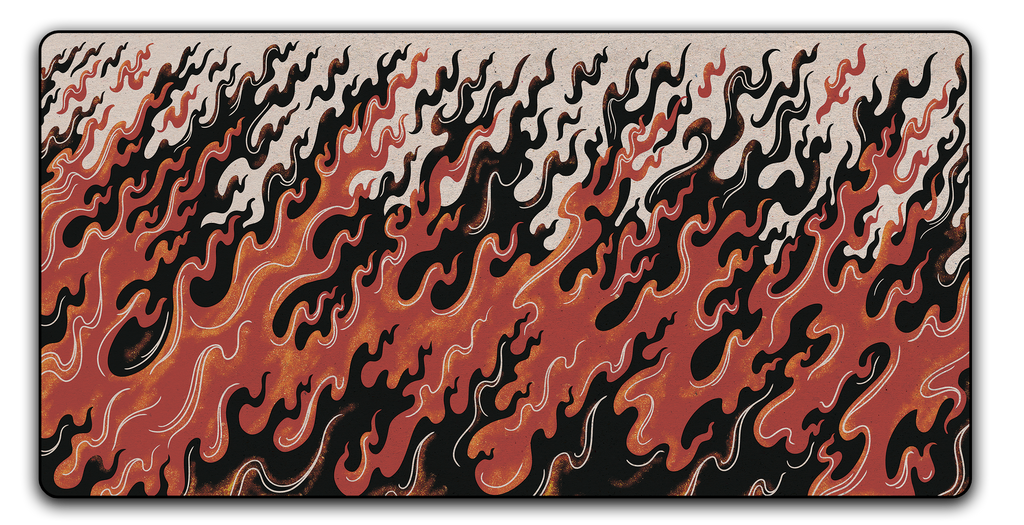 Fire Orange Mousepad